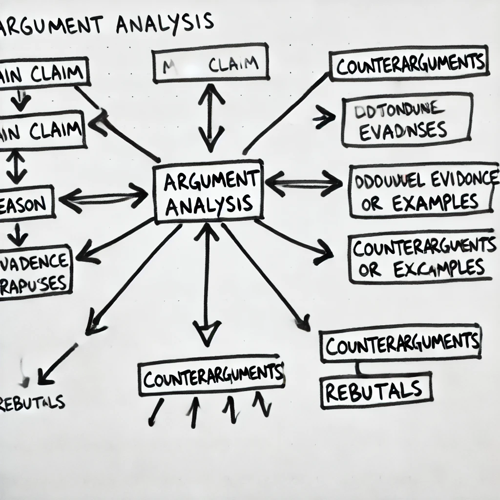 A sketch of an argument analysis